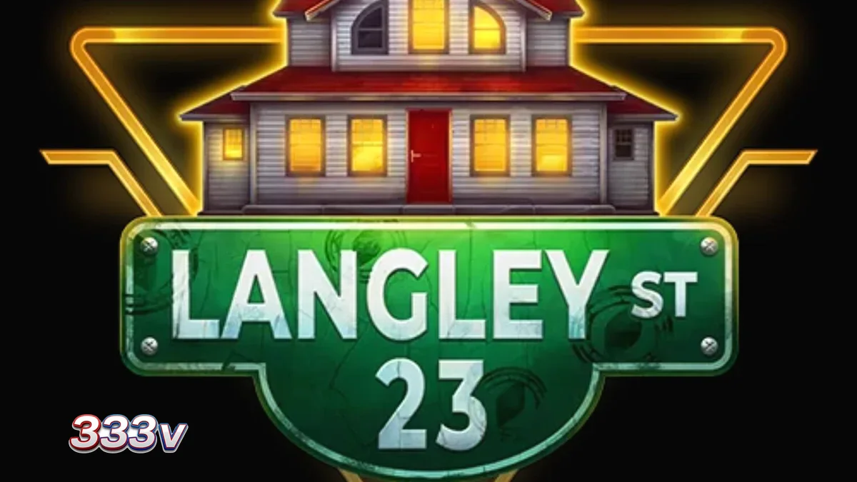 Tampilan visual slot Langley Street 23 dengan tema konspirasi